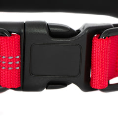 Reflective Nylon Dog Collar with Quick Release Buckle, 5 Colors, Adjustable M L