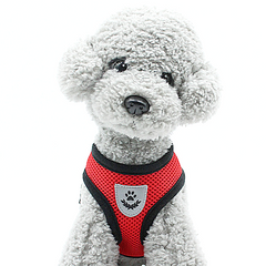 Red Mesh Padded Soft Puppy Pet Dog Harness Breathable Comfortable S M L
