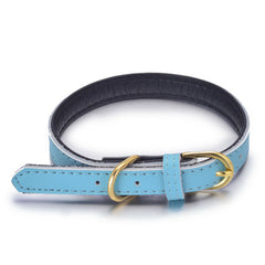 Genuine Soft Leather Dog Pet Collar Padded for Extra Comfort